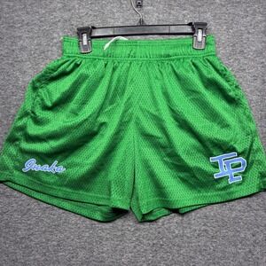 Inaka Power Mens Mesh Athletic Shorts Green Graphic Logo Size Medium‎